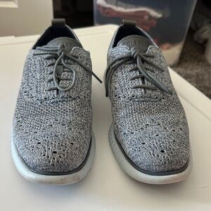 Cole Haan Men's Light Gray Knit Sneakers